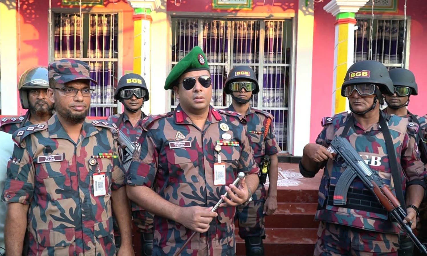 হবিগঞ্জে পূজামণ্ডপের নিরাপত্তায় ১২ প্লাটুন বিজিবি  মোতায়েন