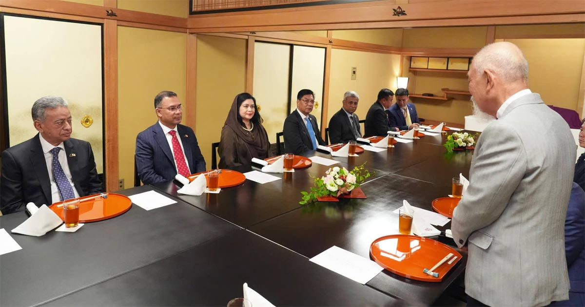 ইয়োহেই সাসাকাওয়ার নৈশভোজে প্রধানমন্ত্রী