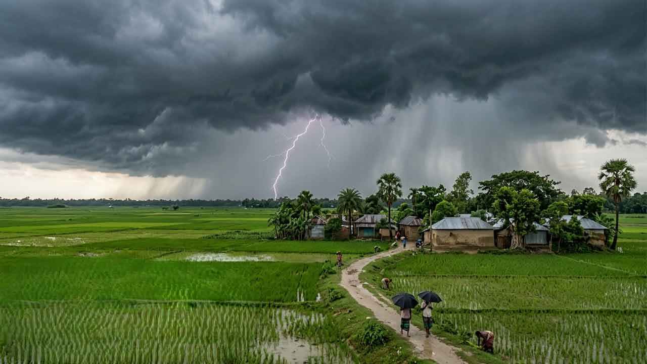 ২৪ ঘণ্টার মধ্যে লঘুচাপের শঙ্কা, চার বিভাগে বৃষ্টির আভাস