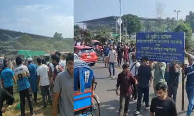 সচিবালয় স্থানান্তরের সিদ্ধান্তের প্রতিবাদ শেকৃবি শিক্ষার্থীদের