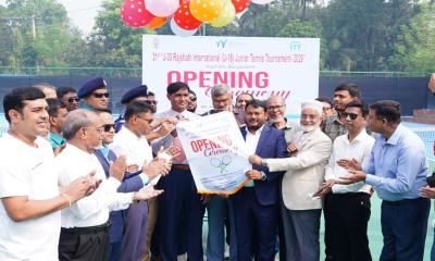 রাজশাহীতে ৩১তম আন্তর্জাতিক জুনিয়র টেনিস টুর্নামেন্ট উদ্বোধন