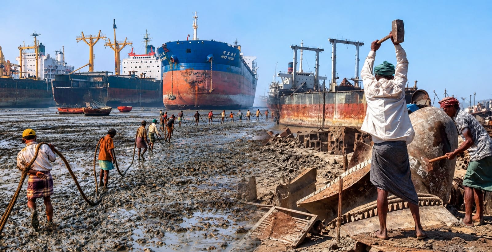 জাহাজভাঙা শিল্পে নিরাপত্তার চেয়ে ব্যবসা বড়