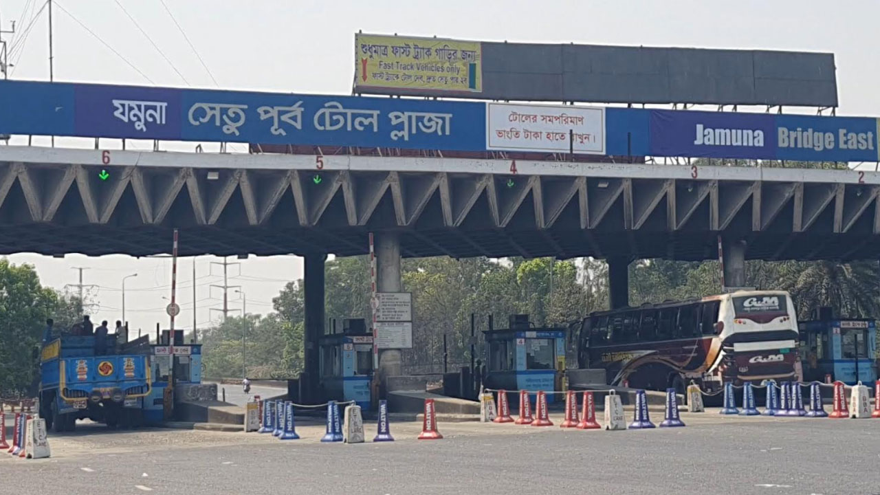যমুনা সেতু দিয়ে ৩৩ হাজার যানবাহন পারাপার, টোল আদায় ২ কোটি ৮৬ লাখ